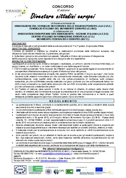 DIVENTARE STUDENTI… EUROPEI