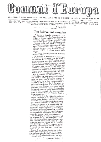 LA SCOMPARSA DELL’AVV. MARTINI: IDEE ANCORA “GIOVANI E DINAMICHE”