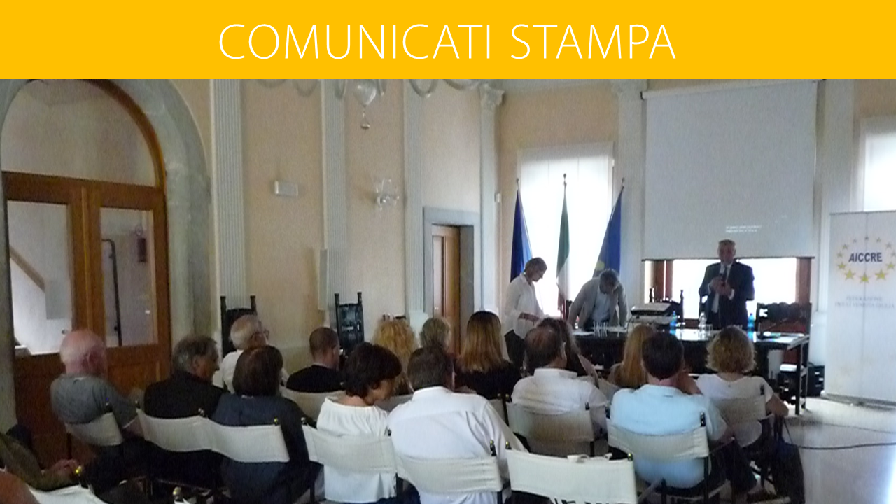 PREMIO AICCRE PER INIZIATIVE DI GEMELLAGGIO: I COMUNI PREMIATI