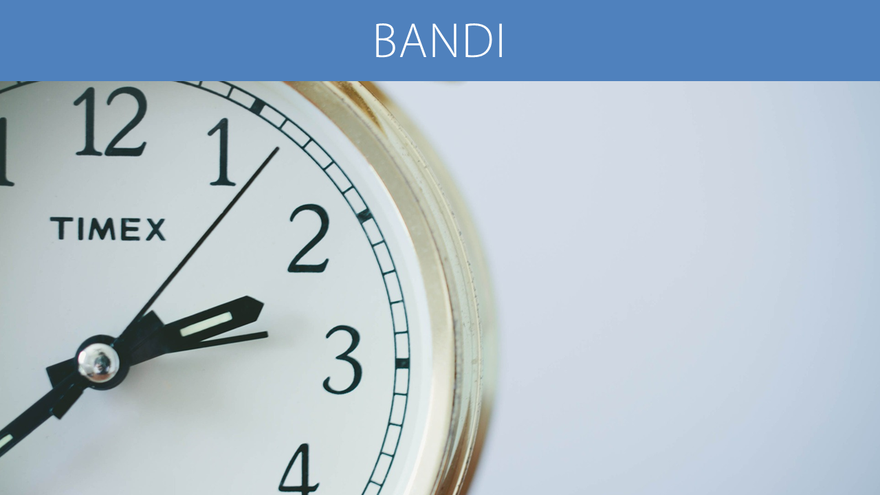 Riaperti i termini del Bando Summer School 2018 (30/8)